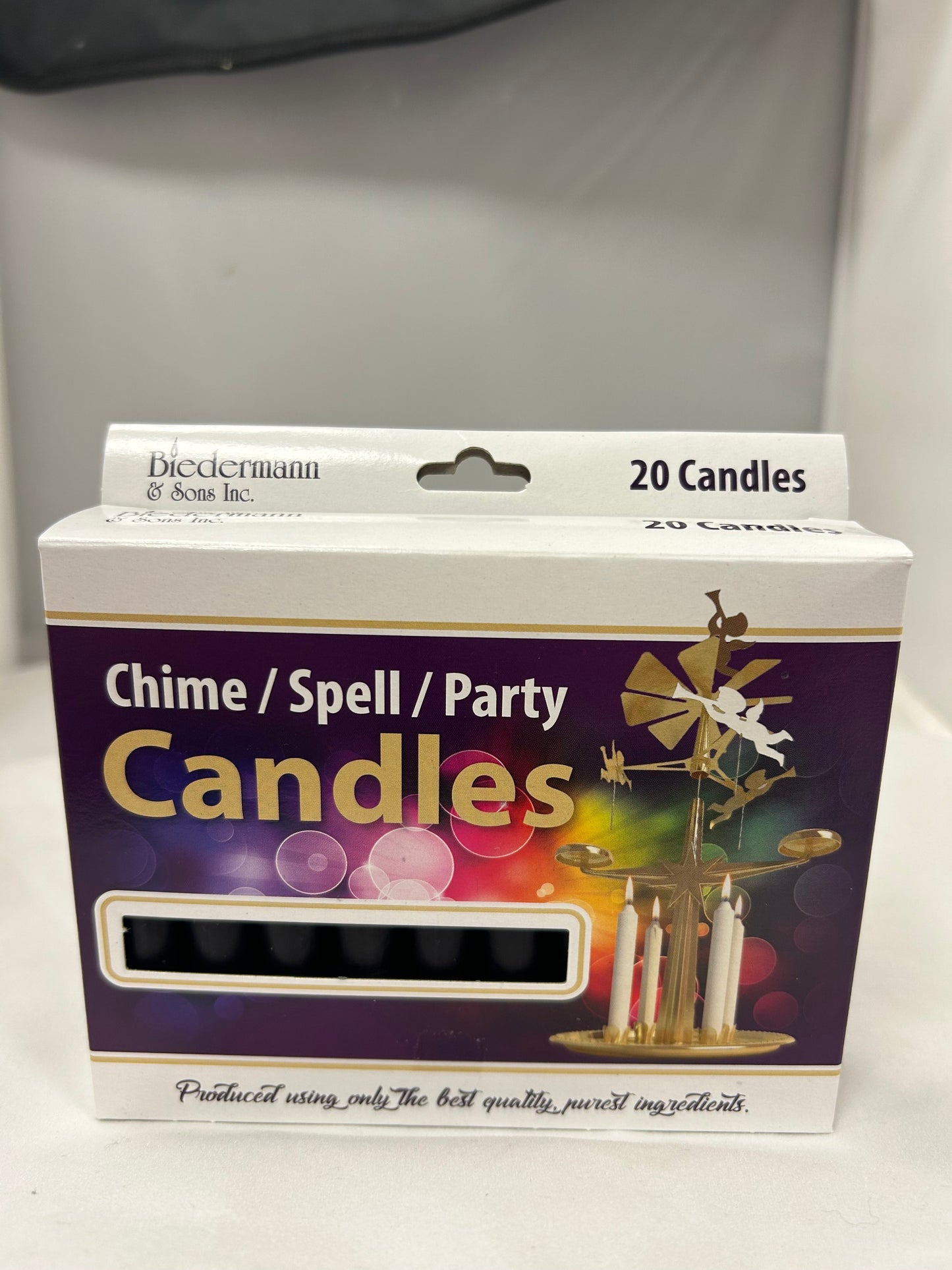 Black Chime Candle- Box of 20 Candles