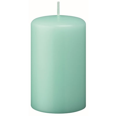 3" x 4" Turquoise Blue Pillar Candle - Box of 6