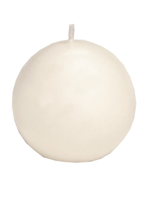 Ivory Ball Candles, 2.5" Diameter, Burns 8 Hours - Pack of 4