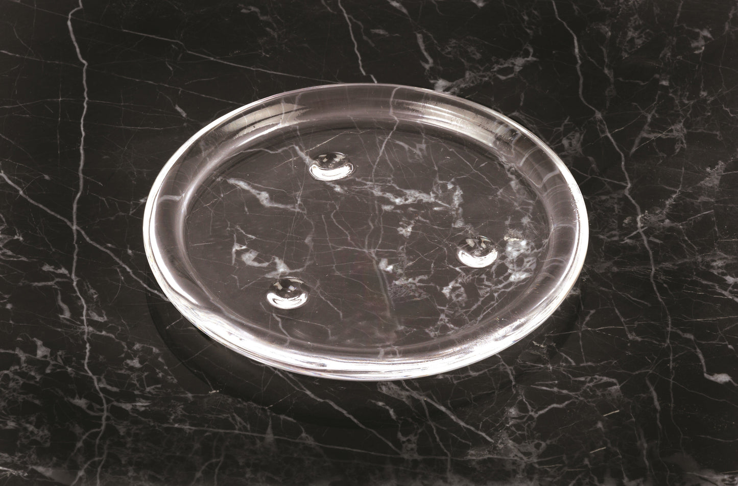 Glass 3" Diameter Pillar Plate - Box of 12