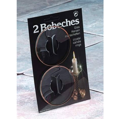 Gold Rim Bobeche - Box of 2 Pair Cards