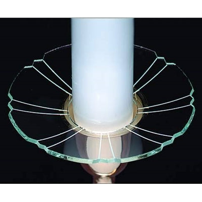 Glass Segmented Bobeche-Box of 12