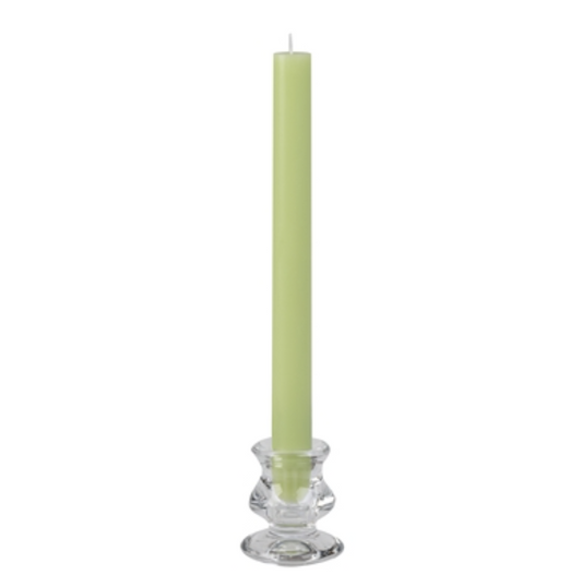 7/8" diameter x 10" Tall Sage Green Taper Candle - Case 12