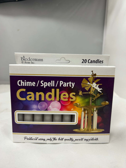 Chime Candles, Gray-Box of 20 Candles