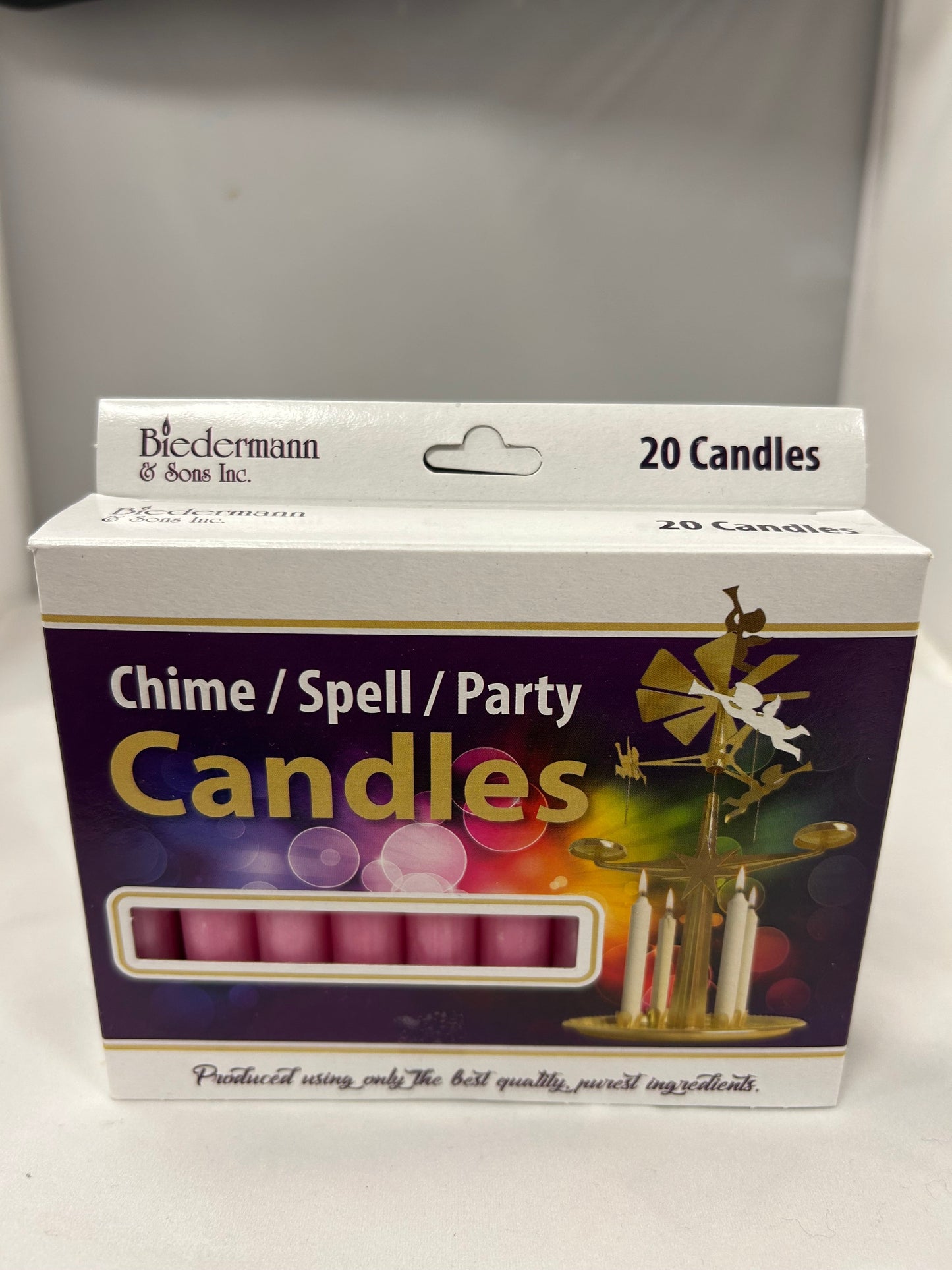 Pink Chime Candle- Box of 20 Candles