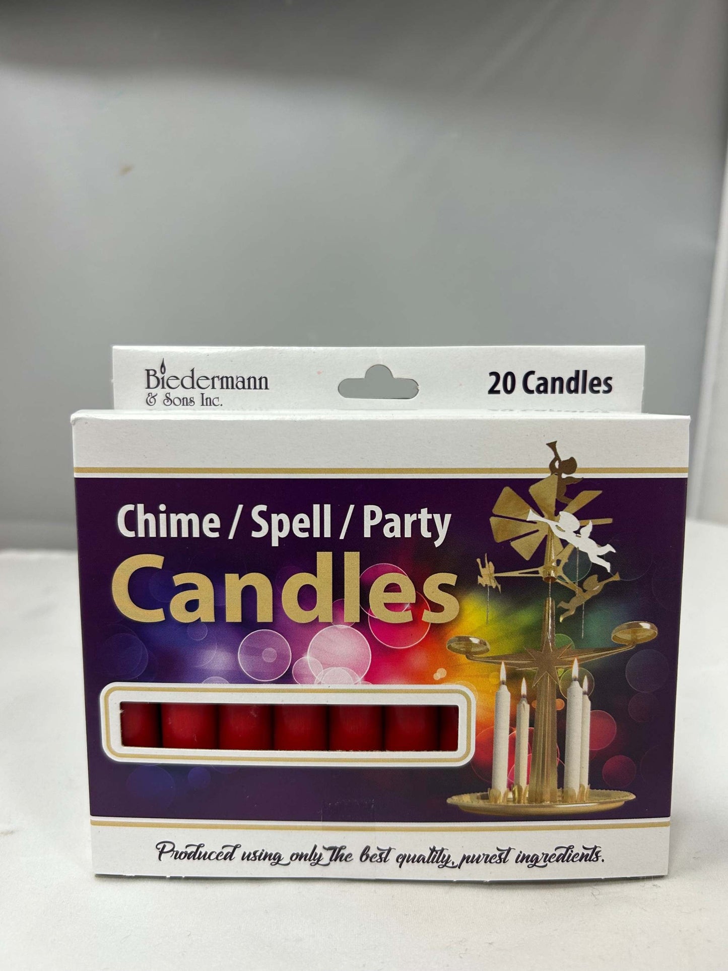 Red chime candles 0.5 inch diameter 4 inch height