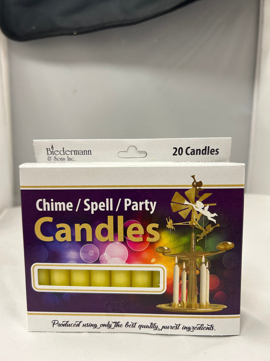 Yellow Chime Candles-Case Pack of 40 Boxes of 20