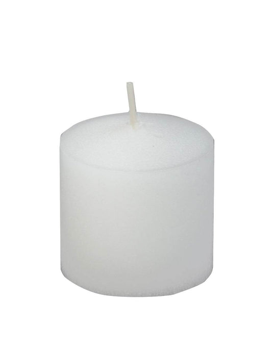 Unscented 10 Hour White Votive Candles - Set of 12
