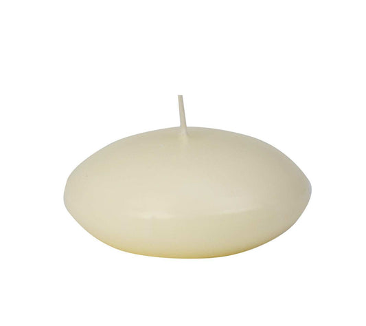 Ivory Large Floating Candles - ( 2 acetate box of 8 )