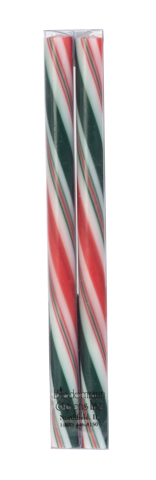 Traditional Holiday 7/8" dia. x 12" ht Taper Candles - 6 Pair