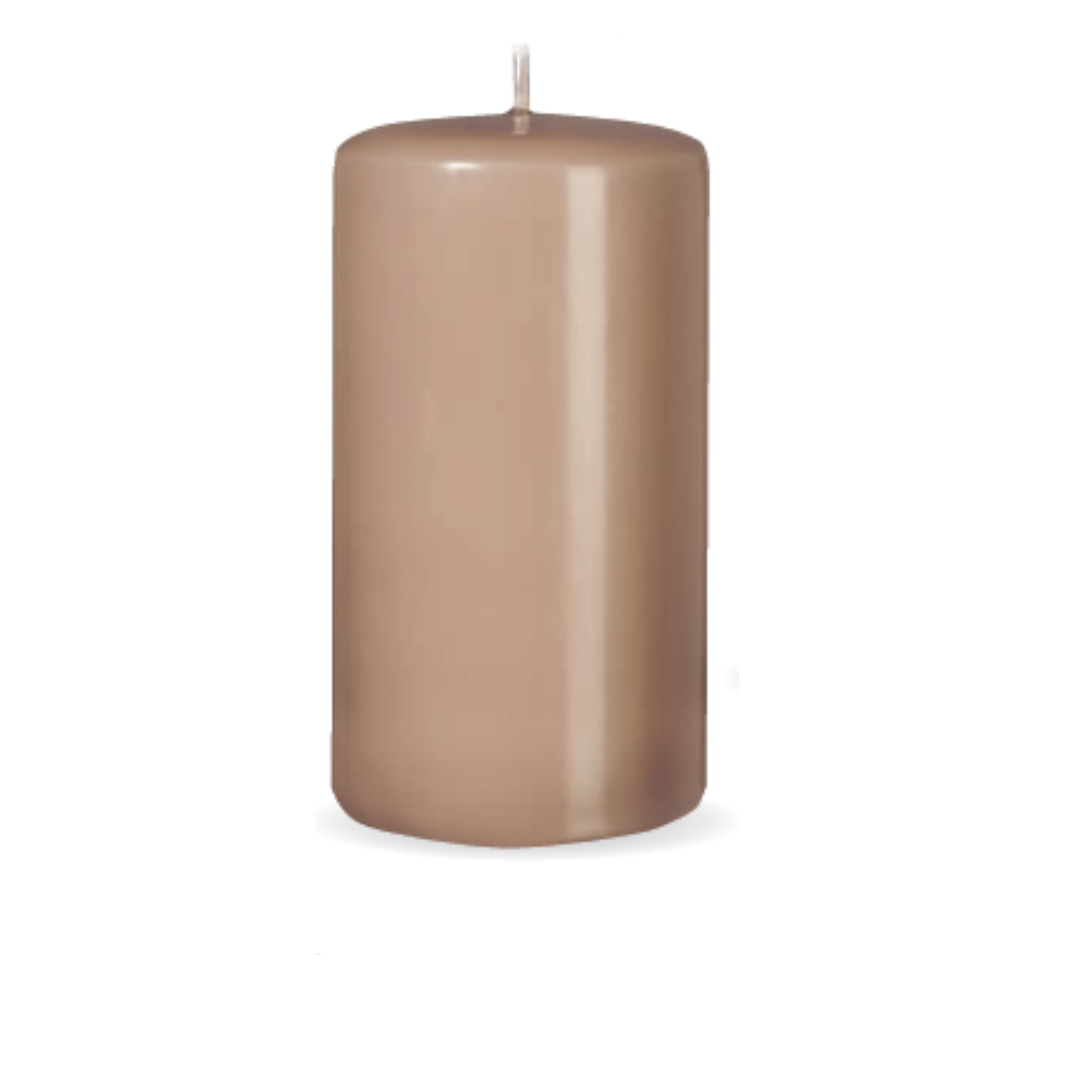 3" Diameter x 4" Height Portobello Beige Pillar Box of 6