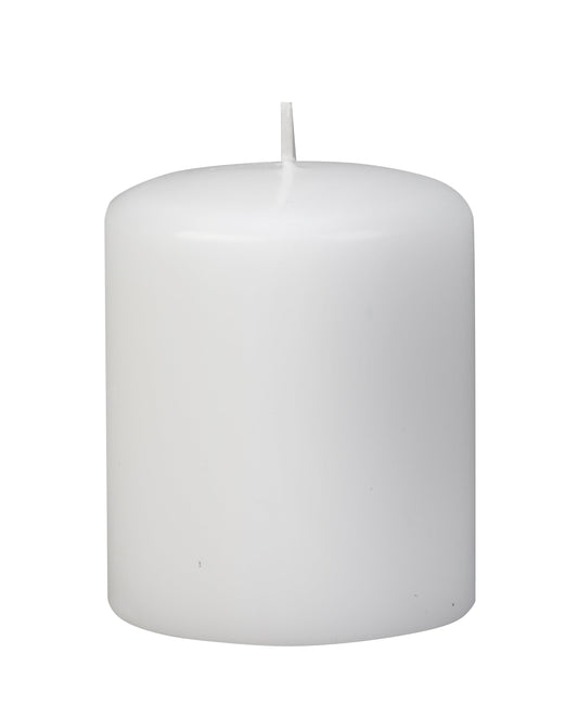 3" X 4" White Pillar Candle - Box of 6