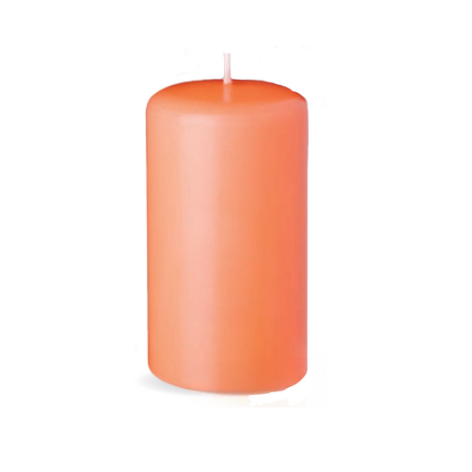 3" Diameter x 6" Height Peach Pillar Box of 6