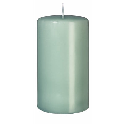 4" x 6"  Seafoam Green Pillar Candle - Box of 6