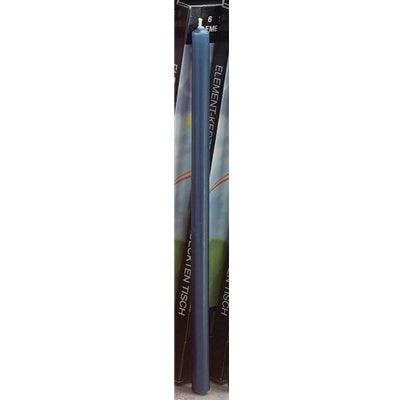 1/2 X 10 Element Candles, Blue-Pack of 6