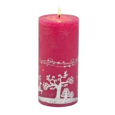 3" X 6" Reindeer Games Pillar Candle - Box of 6