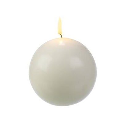 Ball Candle, Ivory - Box of 6