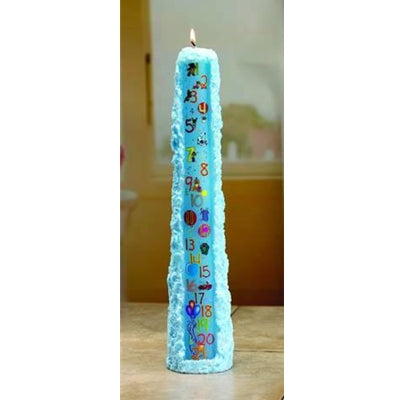 15" Tall Blue Birthday Candle
