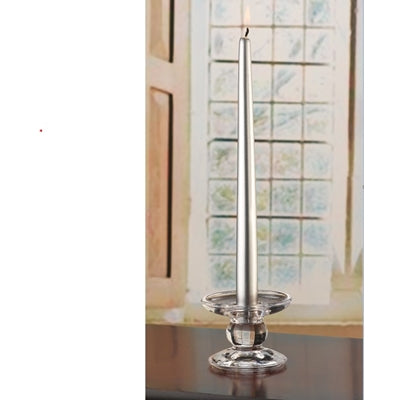 12 " Tall 7/8" dia. Silver Dinner Tapers-Box of 12