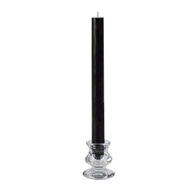 7/8" X 10" JET BLACK TAPER CANDLE - Case of 6