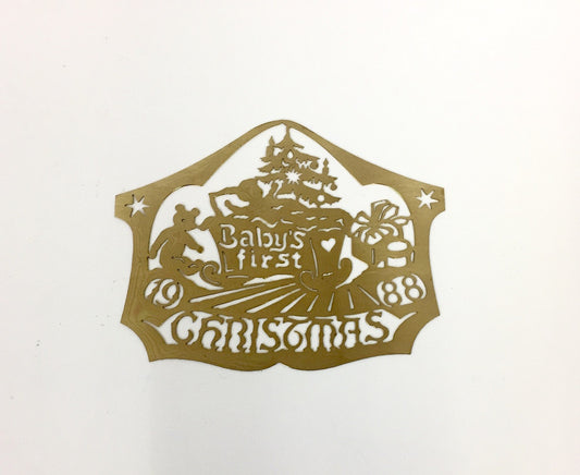 1988 Babys 1st X-mas Ornament