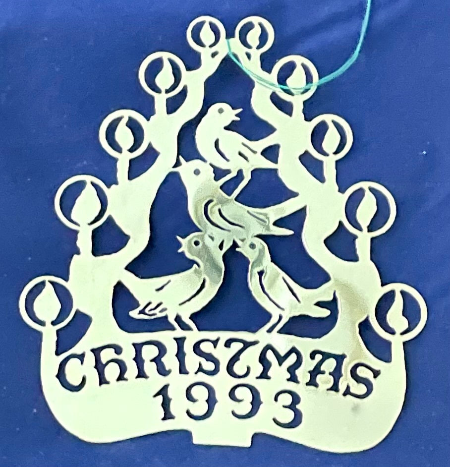 1993 Silver Biedermann Commemorative- 4 Calling Birds