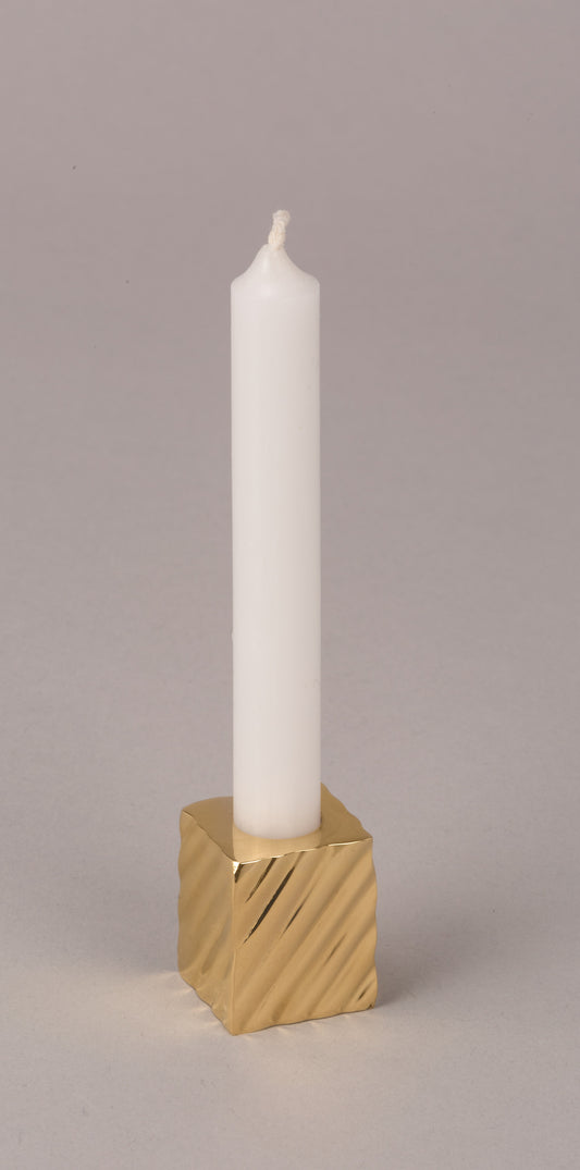 Brass Square for 1/2" Candle - Box of 6