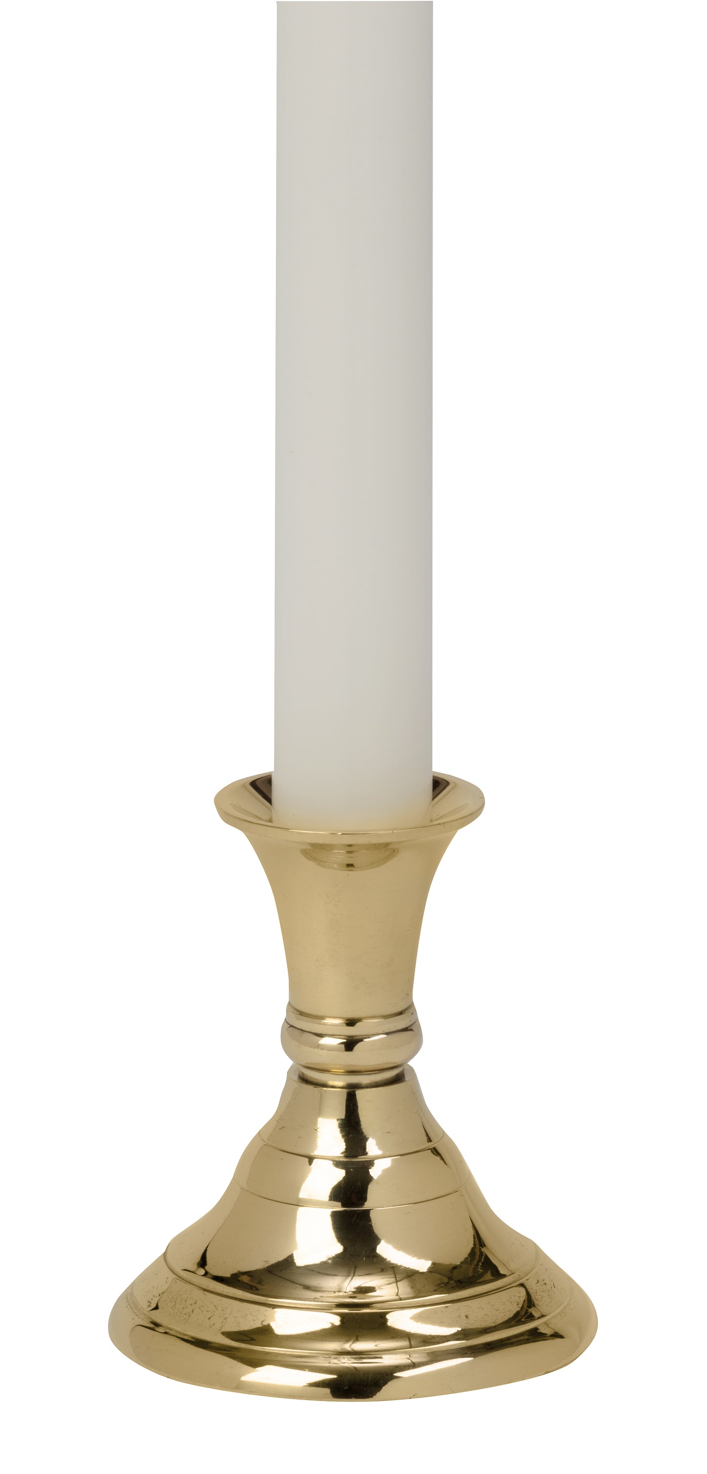 3" Tall Brass 7/8" dia. Taper Candlestick- Box of 4