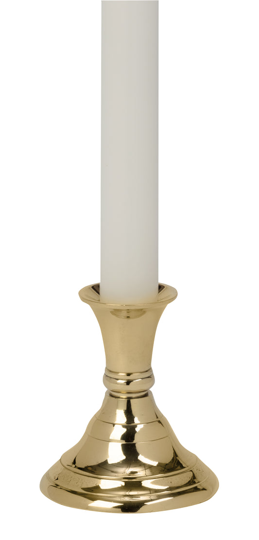 3" Tall Brass 7/8" dia. Taper Candlestick- Box of 4