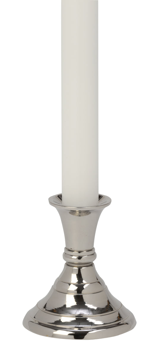 3" Tall Nickel 7/8"Candlestick - Box of 4