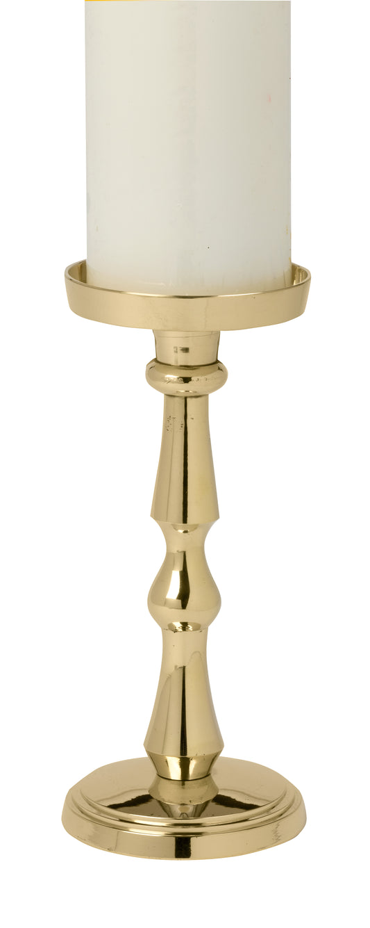 7.75" TALL BRASS 3" PILLAR HOLDER