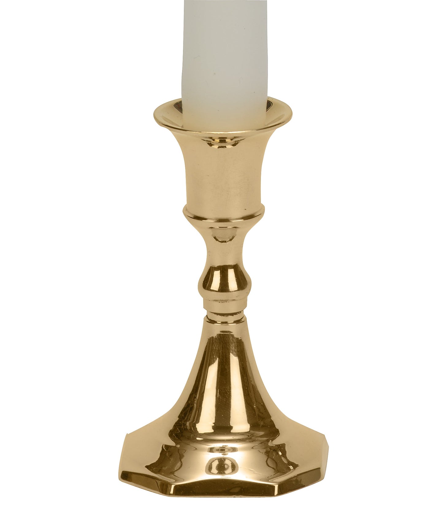 3.75" Tall Brass Candlestick - Box of 6