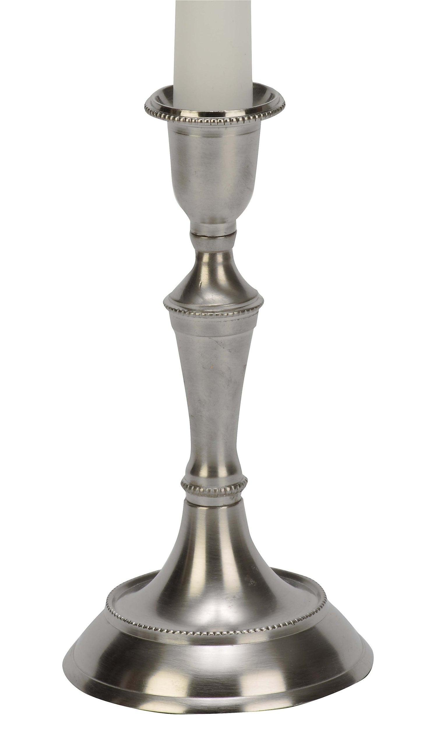 Pewter Finish Taper Holder