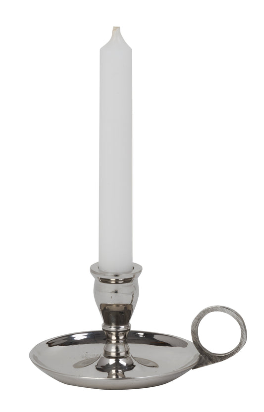 Small Silver Chamberstick for 1/2" Dia. Candles - Case of 6