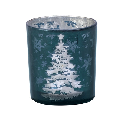Evergreen Christmas Tree Tealight Holder - Box of 6