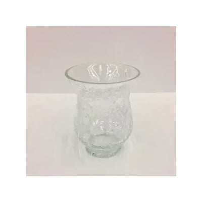 Med Crackle Glass Hurricane
