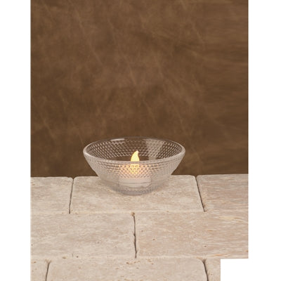 Glass Hobnail Bowl Holder