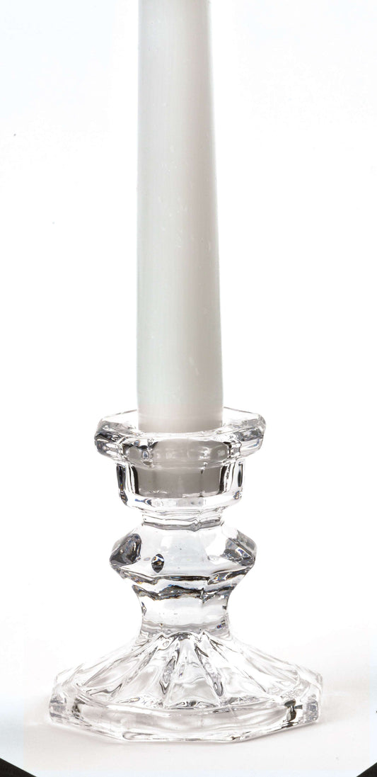 Glass 3.75" Tall 7/8" dia. Taper Holder - Box of 6