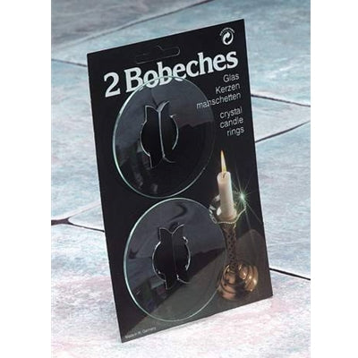 Plain Glass Bobeche - Box of 6 Pair Cards