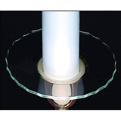 Glass Bobeche Cut Rim Design - Box of 12