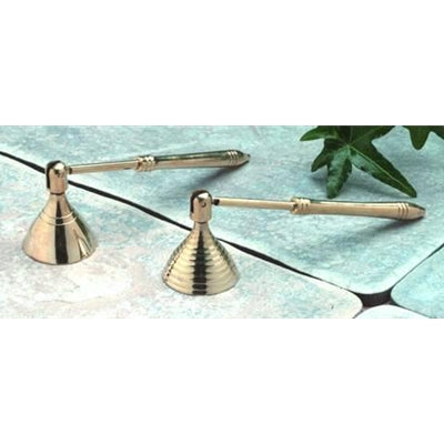 Box of 12 assorted mini brass candle snuffers with classic designs for elegant candle care