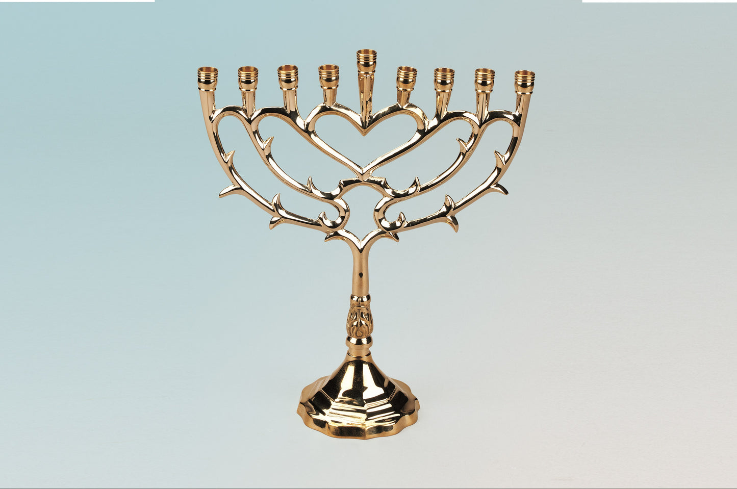 Solid Brass Menorah