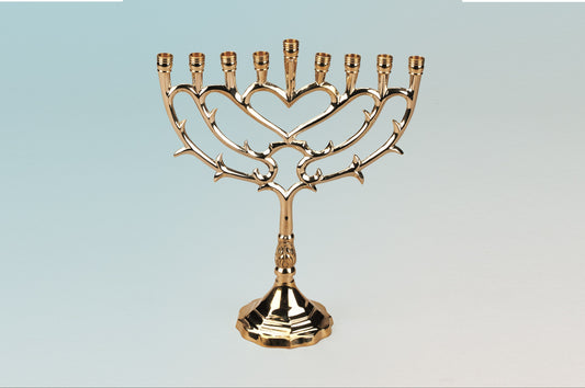 Solid Brass Menorah